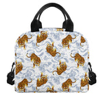 Japanese Tiger Pattern Print Insulated Lunch Bag