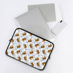 Japanese Tiger Pattern Print Laptop Sleeve