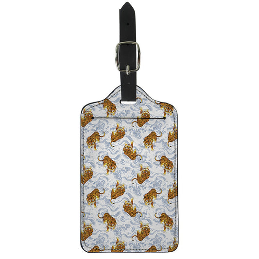 Japanese Tiger Pattern Print Luggage Tag
