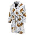 Japanese Tiger Pattern Print Men's Bathrobe