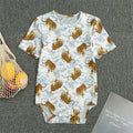 Japanese Tiger Pattern Print Men's Bodysuit