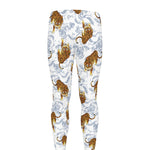 Japanese Tiger Pattern Print Men's leggings