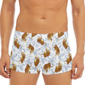 Japanese Tiger Pattern Print Men's Short Boxer Briefs