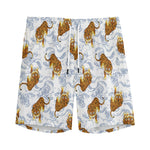 Japanese Tiger Pattern Print Men's Sports Shorts