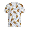 Japanese Tiger Pattern Print Men's Athletic T-Shirt