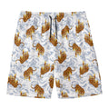 Japanese Tiger Pattern Print Men's Swim Trunks