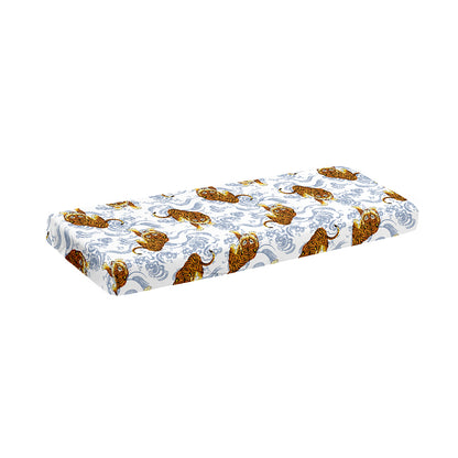Japanese Tiger Pattern Print Piano Keyboard Cover