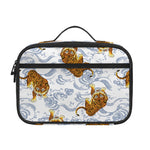 Japanese Tiger Pattern Print Portable Lunch Bag