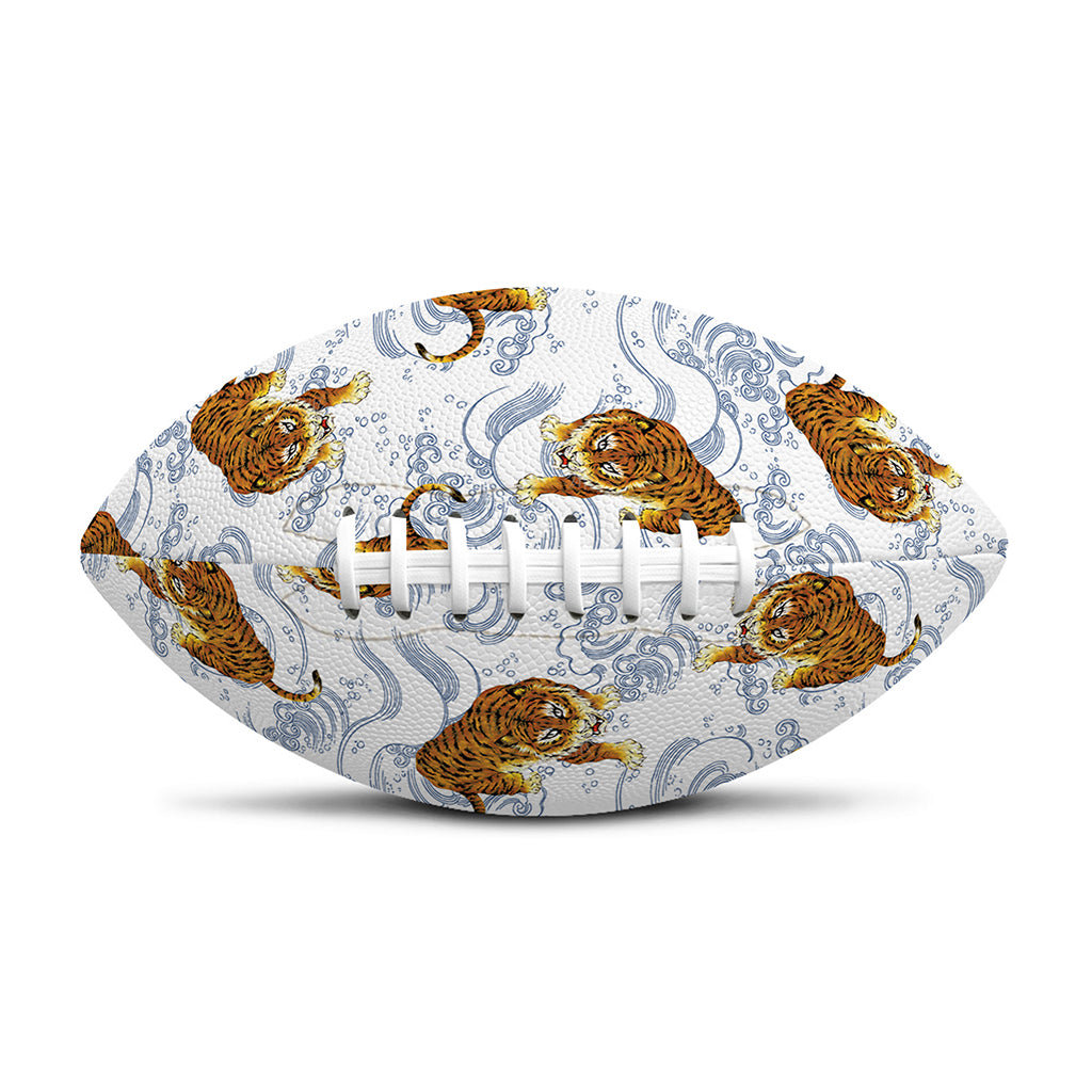 Japanese Tiger Pattern Print Rugby Ball