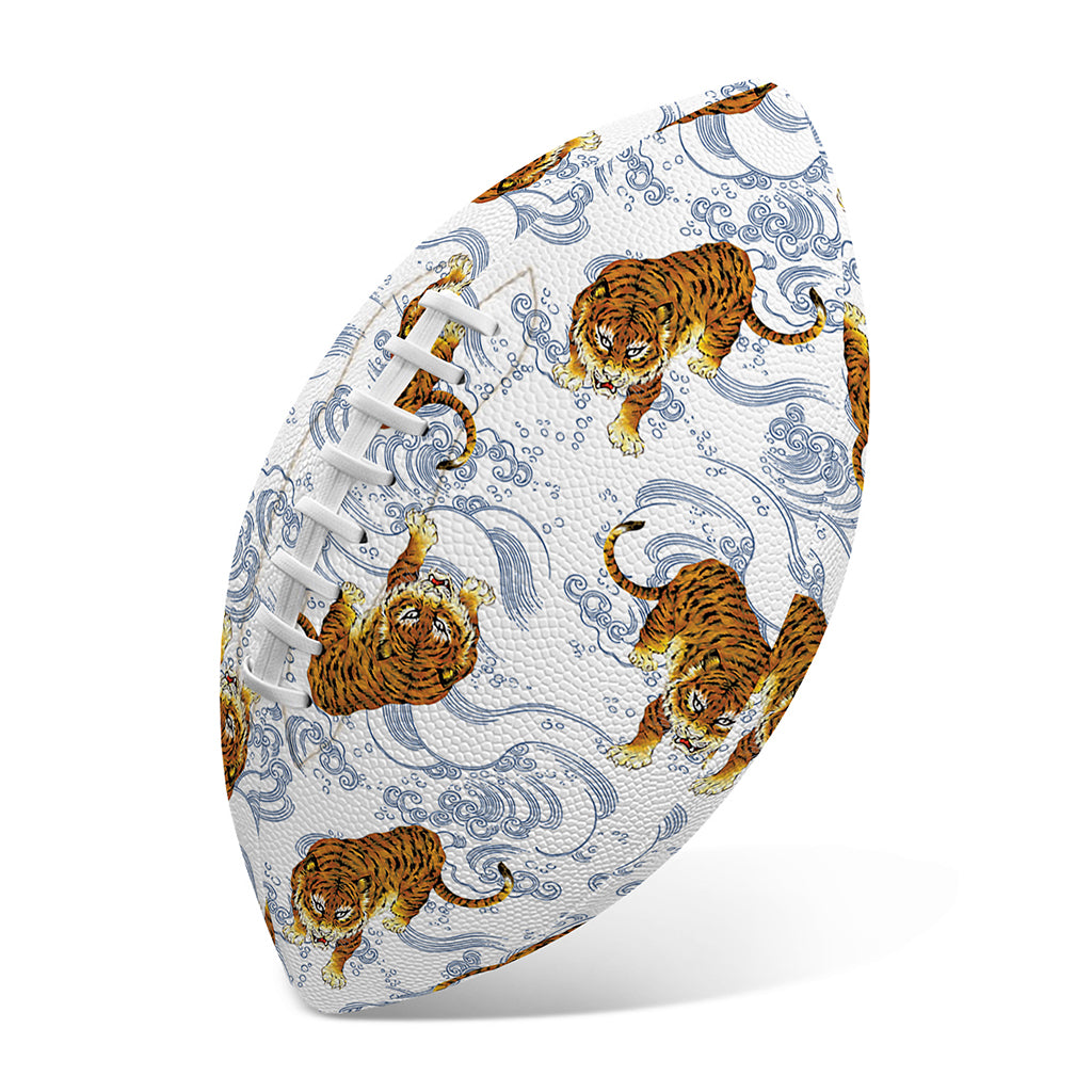 Japanese Tiger Pattern Print Rugby Ball
