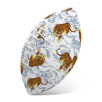 Japanese Tiger Pattern Print Rugby Ball