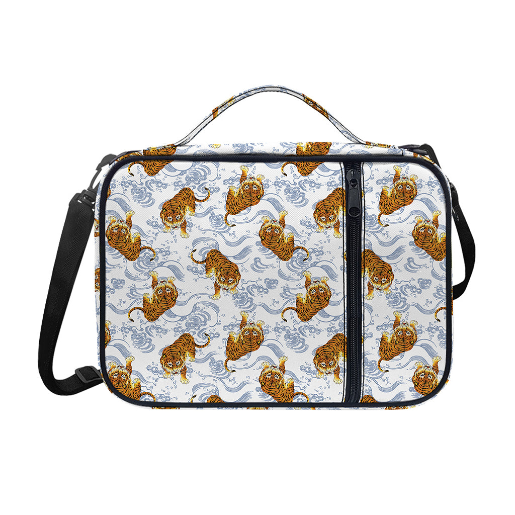 Japanese Tiger Pattern Print Shoulder Strap Bible Bag