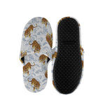 Japanese Tiger Pattern Print Slippers