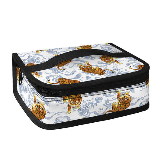 Japanese Tiger Pattern Print Small Lunch Bag