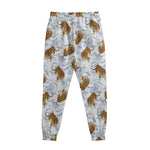 Japanese Tiger Pattern Print Sweatpants