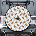 Japanese Tiger Pattern Print Tire Cover With Camera Hole