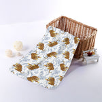 Japanese Tiger Pattern Print Towel
