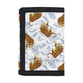 Japanese Tiger Pattern Print Trifold Wallet