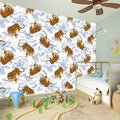 Japanese Tiger Pattern Print Wall Sticker