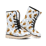 Japanese Tiger Pattern Print Winter Boots