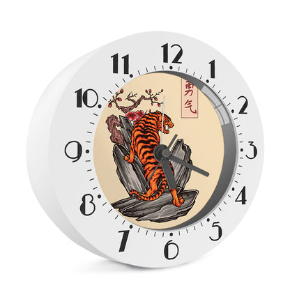 Japanese Tiger Tattoo Print Alarm Clock