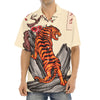 Japanese Tiger Tattoo Print Aloha Shirt