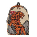 Japanese Tiger Tattoo Print School Backpack