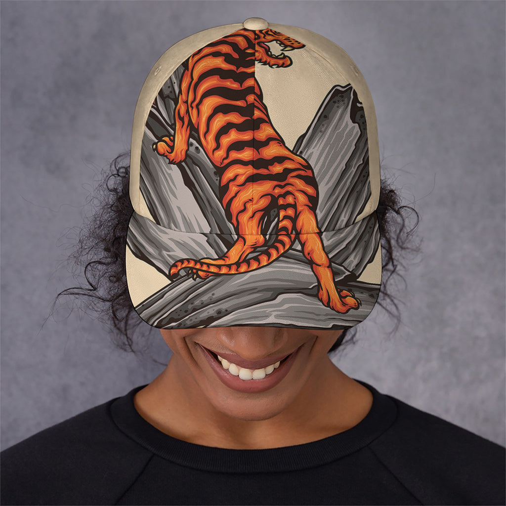 Japanese Tiger Tattoo Print Baseball Cap