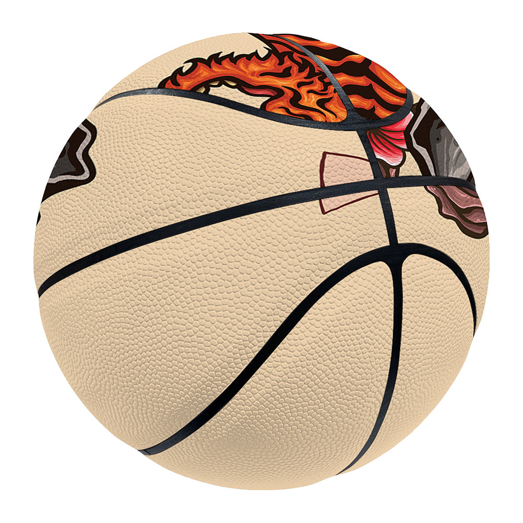 Japanese Tiger Tattoo Print Basketball