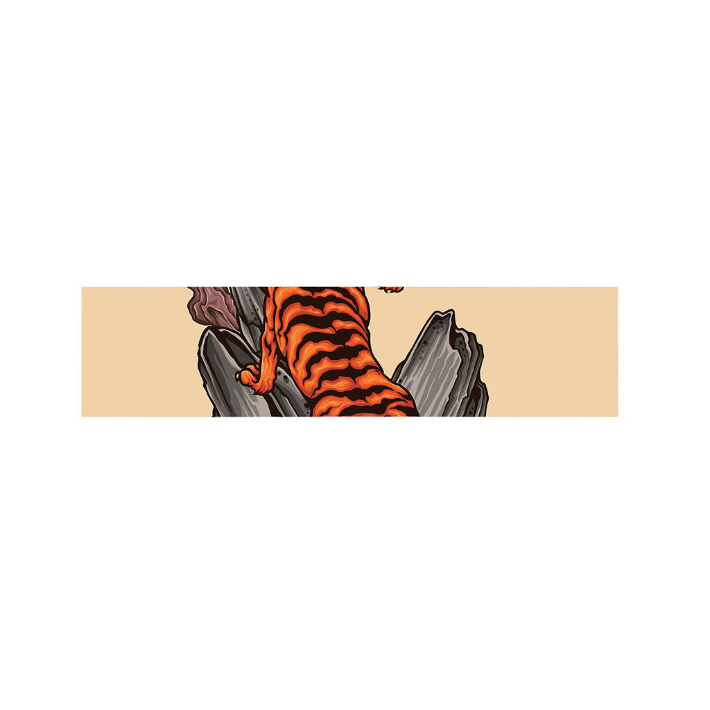 Japanese Tiger Tattoo Print Bed Runner