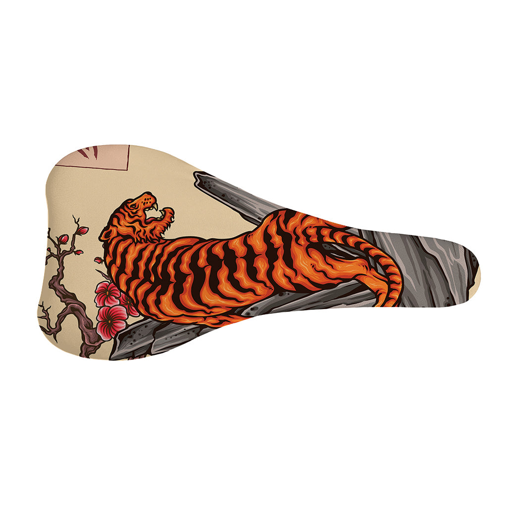 Japanese Tiger Tattoo Print Bicycle Seat Cover