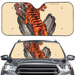 Japanese Tiger Tattoo Print Car Windshield Sun Shade