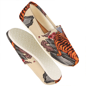 Japanese Tiger Tattoo Print Casual Shoes