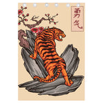 Japanese Tiger Tattoo Print Curtain