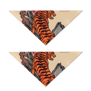 Japanese Tiger Tattoo Print Dog Bandana