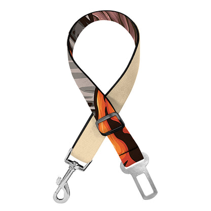 Japanese Tiger Tattoo Print Dog Seat Belt