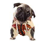 Japanese Tiger Tattoo Print Dog Zip Up Hoodie