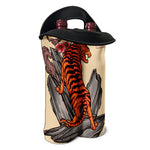 Japanese Tiger Tattoo Print Double Neoprene Wine Tote