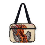 Japanese Tiger Tattoo Print Double Strap Bible Bag