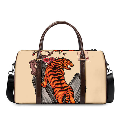 Japanese Tiger Tattoo Print Duffle Bag