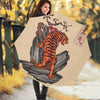 Japanese Tiger Tattoo Print Foldable Umbrella