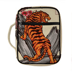 Japanese Tiger Tattoo Print Front Pocket Bible Bag
