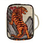 Japanese Tiger Tattoo Print Front Pocket Bible Bag