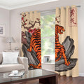 Japanese Tiger Tattoo Print Grommet Curtains