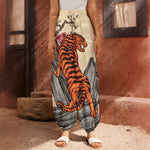 Japanese Tiger Tattoo Print Harem Pants