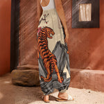 Japanese Tiger Tattoo Print Harem Pants