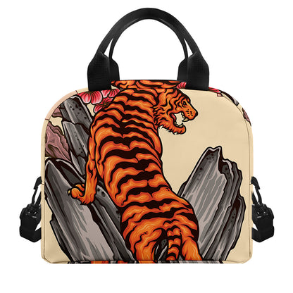 Japanese Tiger Tattoo Print Insulated Lunch Bag