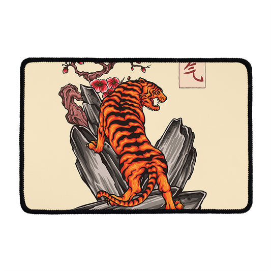 Japanese Tiger Tattoo Print Kitchen Mat