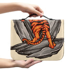 Japanese Tiger Tattoo Print Leather Bible Cover