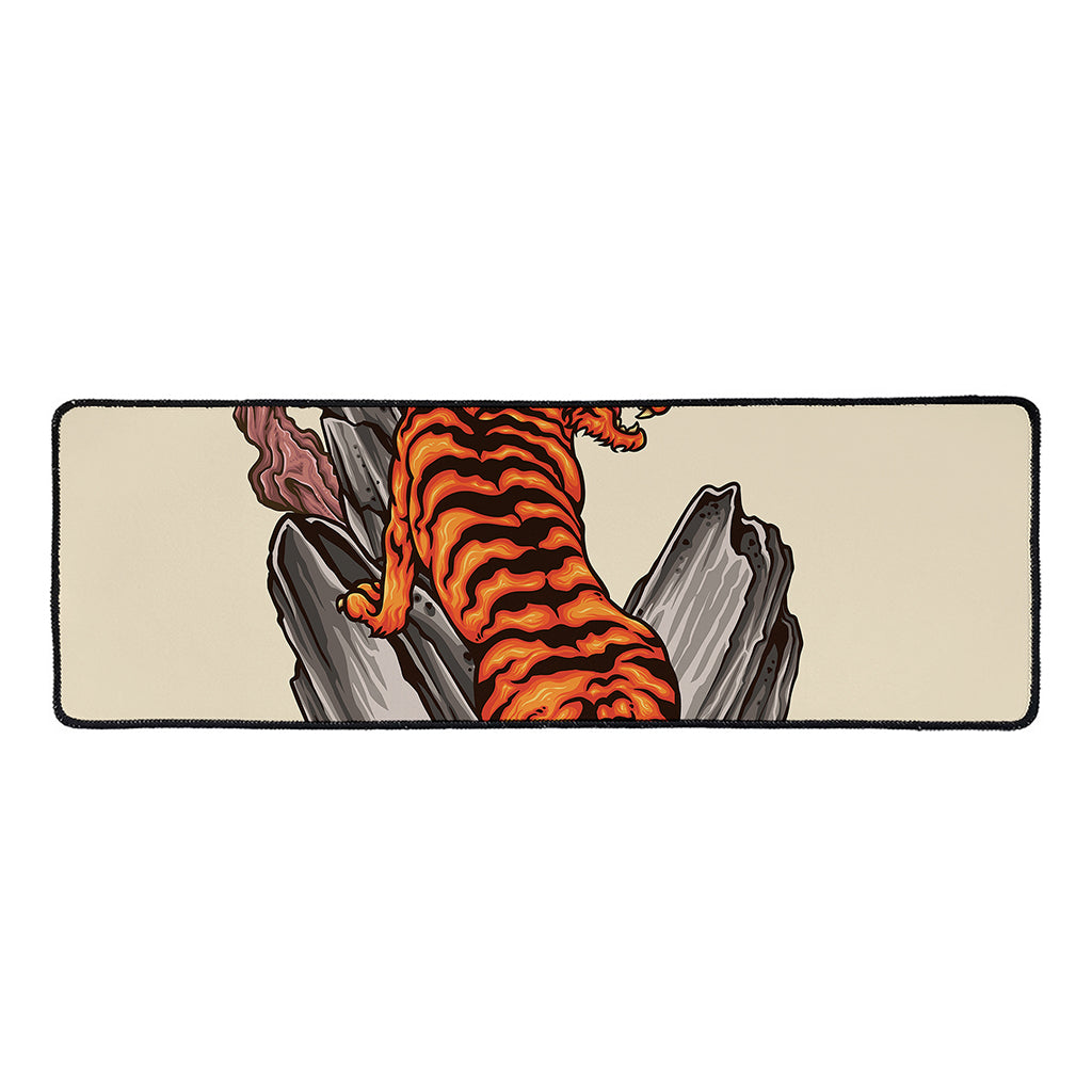 Japanese Tiger Tattoo Print Long Kitchen Mat